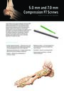 The Arthrex® 5.0 mm and 7.0 mm Compression FT Screws