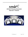 AR-8315 Wireless Footswitch Operator’s Manual