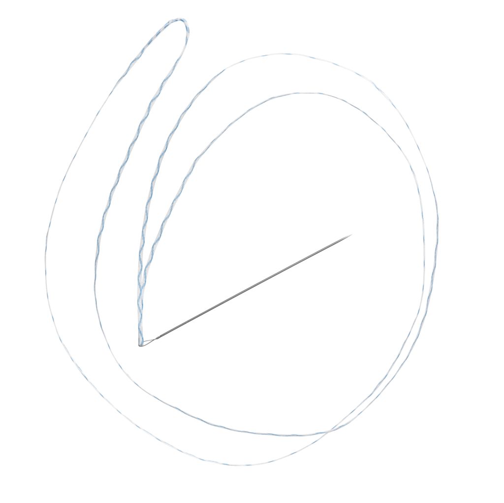 Arthrex - FiberLoop SutureTape, 1.3 mm, 20 in Loop (White/Blue) w/ 76 ...