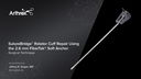 SutureBridge™ Rotator Cuff Repair Using the 2.6 mm FiberTak® Soft Anchor